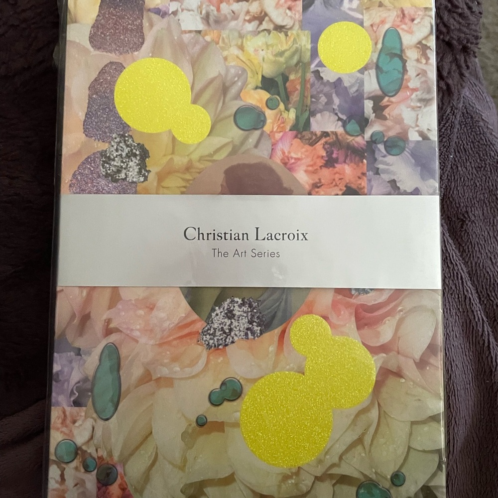 Christian Lacroix Floral Art Notebook with Yellow and Pink Accents